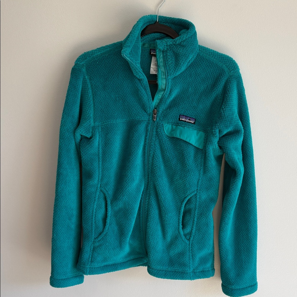 Patagonia Teal Sherpa Fleece Jacket